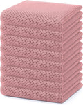 Homaxy 100% Cotton Waffle Weave Kitchen Dish Towels, Ultra Soft Absorbent Quick Drying Cleaning