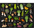Vegetables Dish Drying Mat for Kitchen Counter Microfiber Absorbent Dish Kitchen Drying Mat