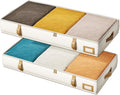 Vailando Under Bed Storage Containers, Foldable Storage Bins for Blankets, Comforter, and Seasonal