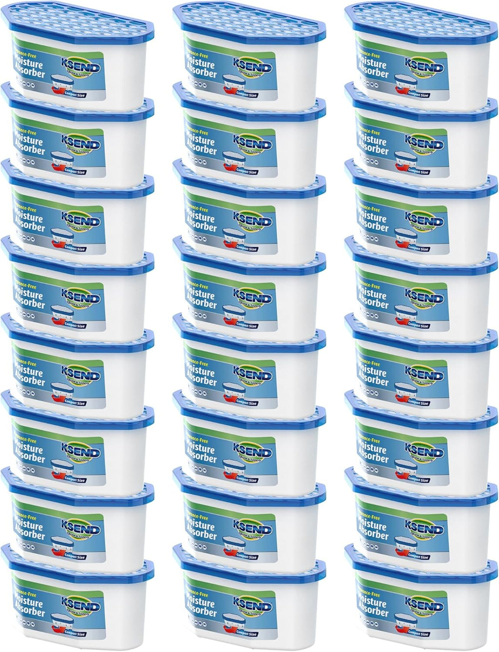Moisture Absorbers, 24 Pack, Compact Dehumidifier for Closet, Efficient Humidity Absorber Boxes