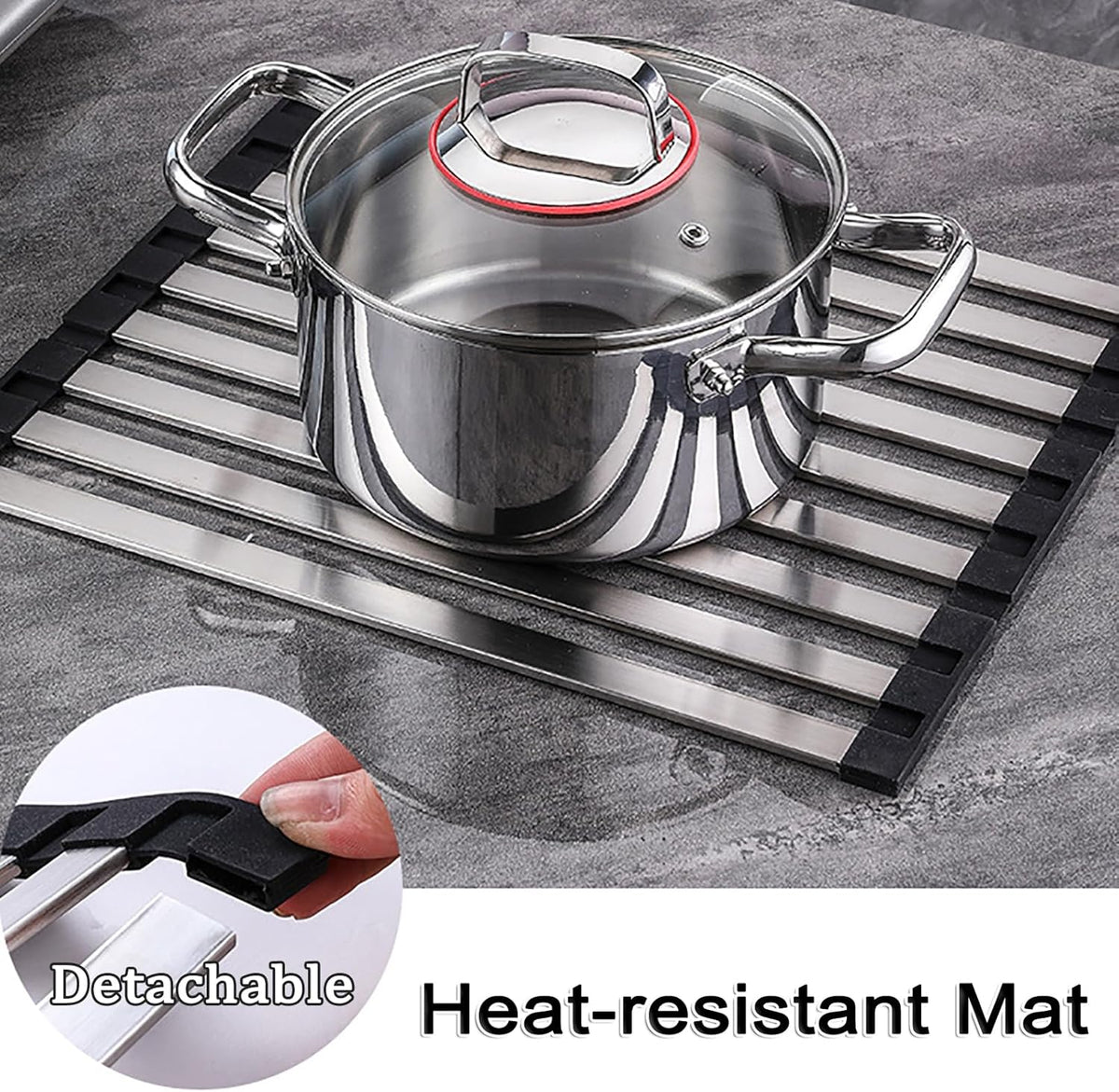 Foldable Dish Drying Rack for Kitchen Sink, Over The Sink Dish Drying Rack, Counter Storage Rack
