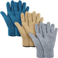 Patelai 3 Pairs Microfiber Plant Dusting Gloves Leaf Cleaning Gloves for Indoor Plants, Blinds