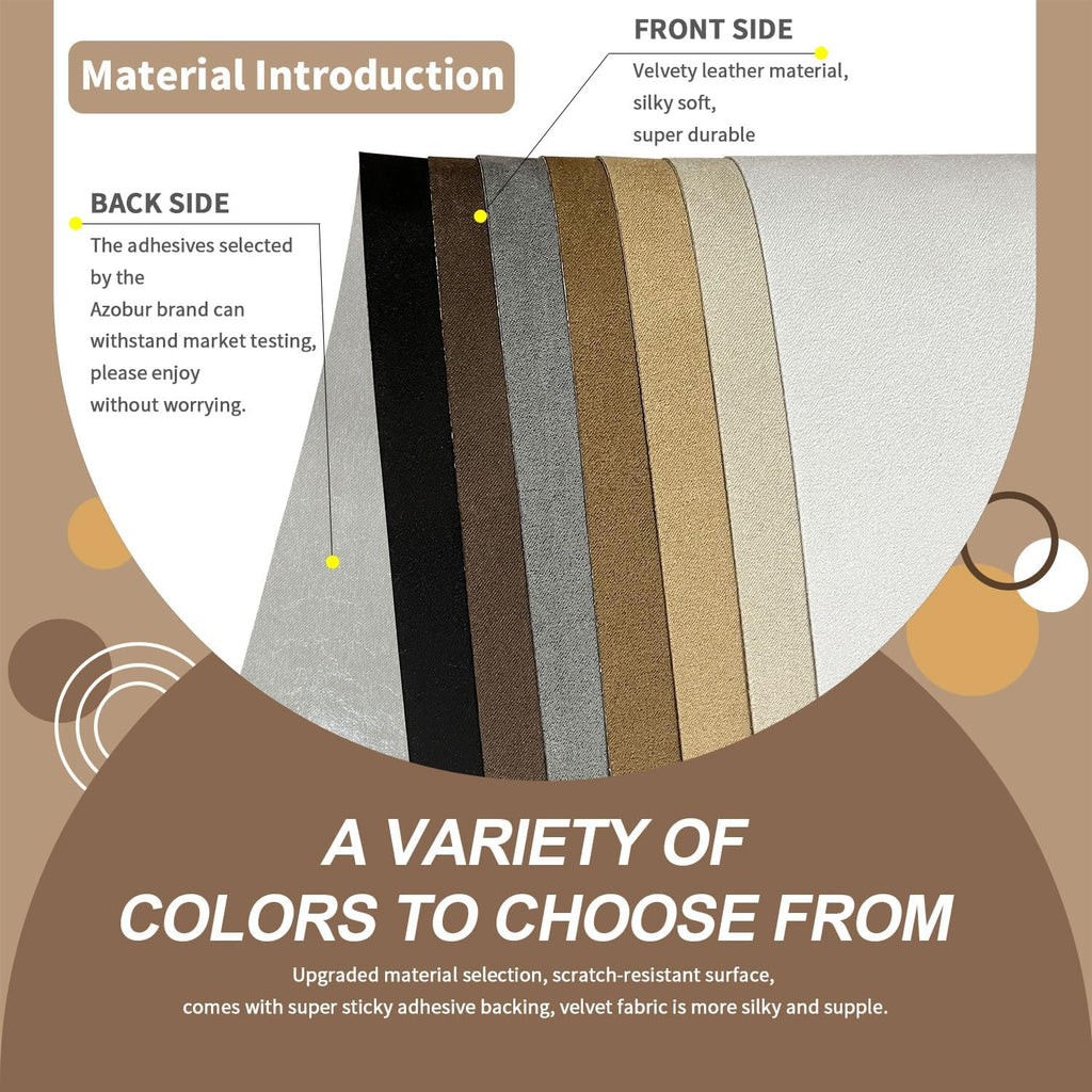 Velvet Repair Patch, Self-Adhesive Flannel Fabric Patch, Multi Colors, Microfiber Patch，Can be Used