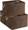 TheWarmHome Organization and Storage for Organizing - Extra Jumbo 3 Pack 20.5x15.7x13.8 inch Fabric