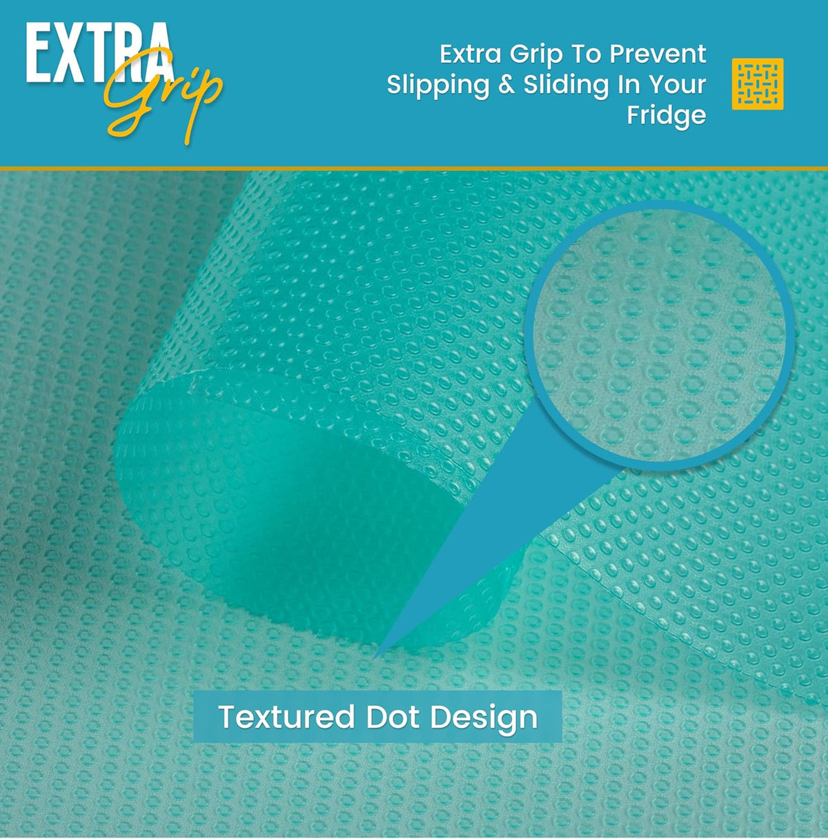 Refrigerator Liners for Shelves (8 Pack) by Linda’s Essentials - Non-Adhesive Shelf or Drawer