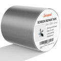 Grey Window Screen Repair Tape, 3IN X 25FT (300IN) Screen Repair Kit for Windows or Doors, Strong