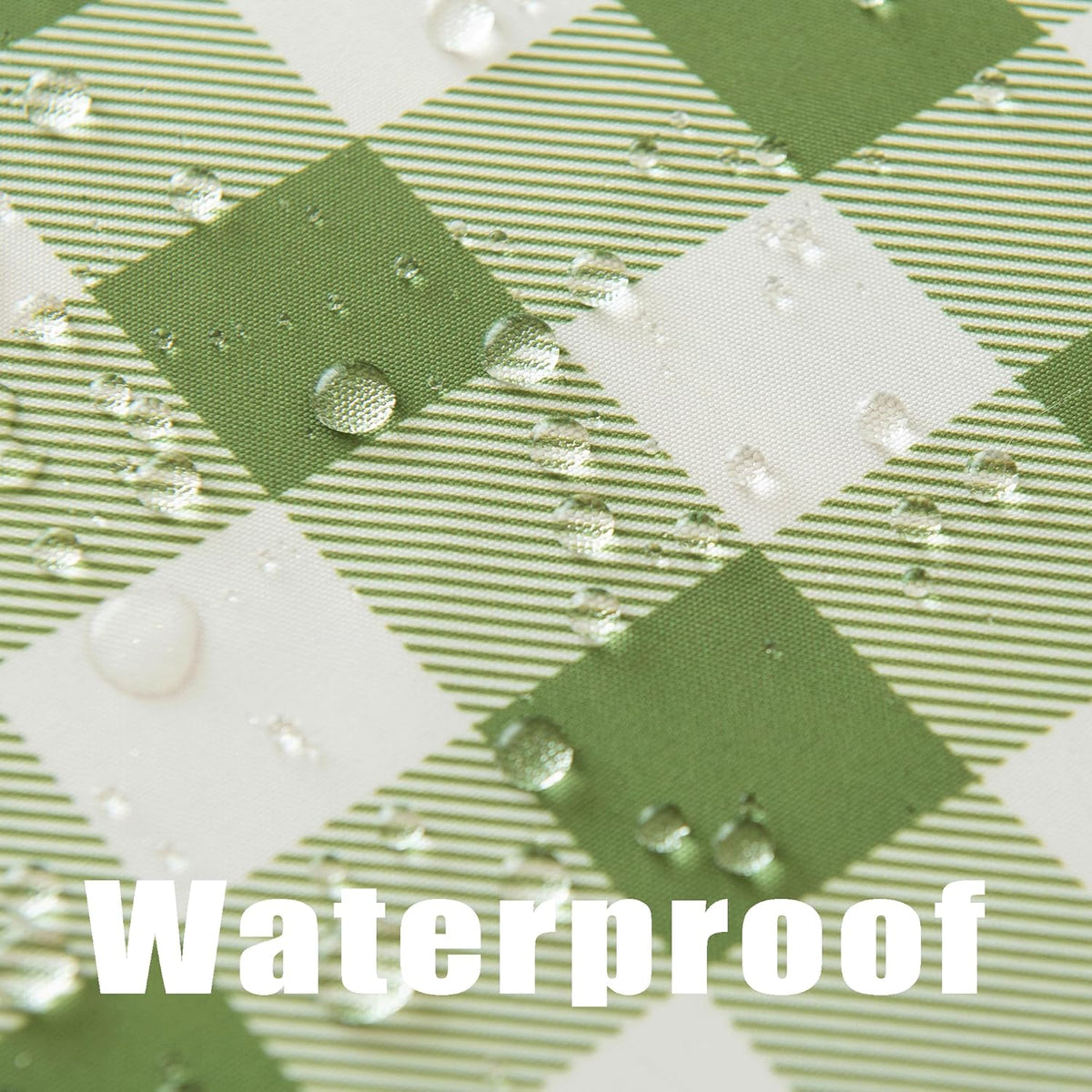 Waterproof Plaid Tablecloth Fabric - Oblong 52x70 Inch Classic Buffalo Tartan Table Cloth for