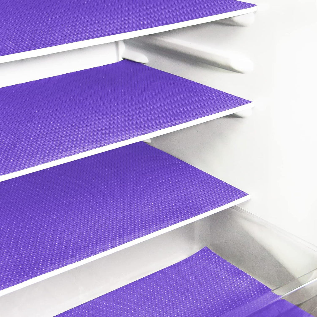24Pcs Refrigerator Liners, Washable Fridge Liner Mats Covers Pads for Glass Shelf Cupboard Cabinet