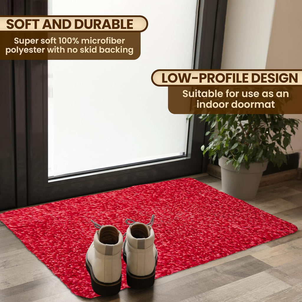 Premium Microfiber Indoor Door Mat – 20"x30" Washable Entry Mat, Non-Slip, Waterproof Backing