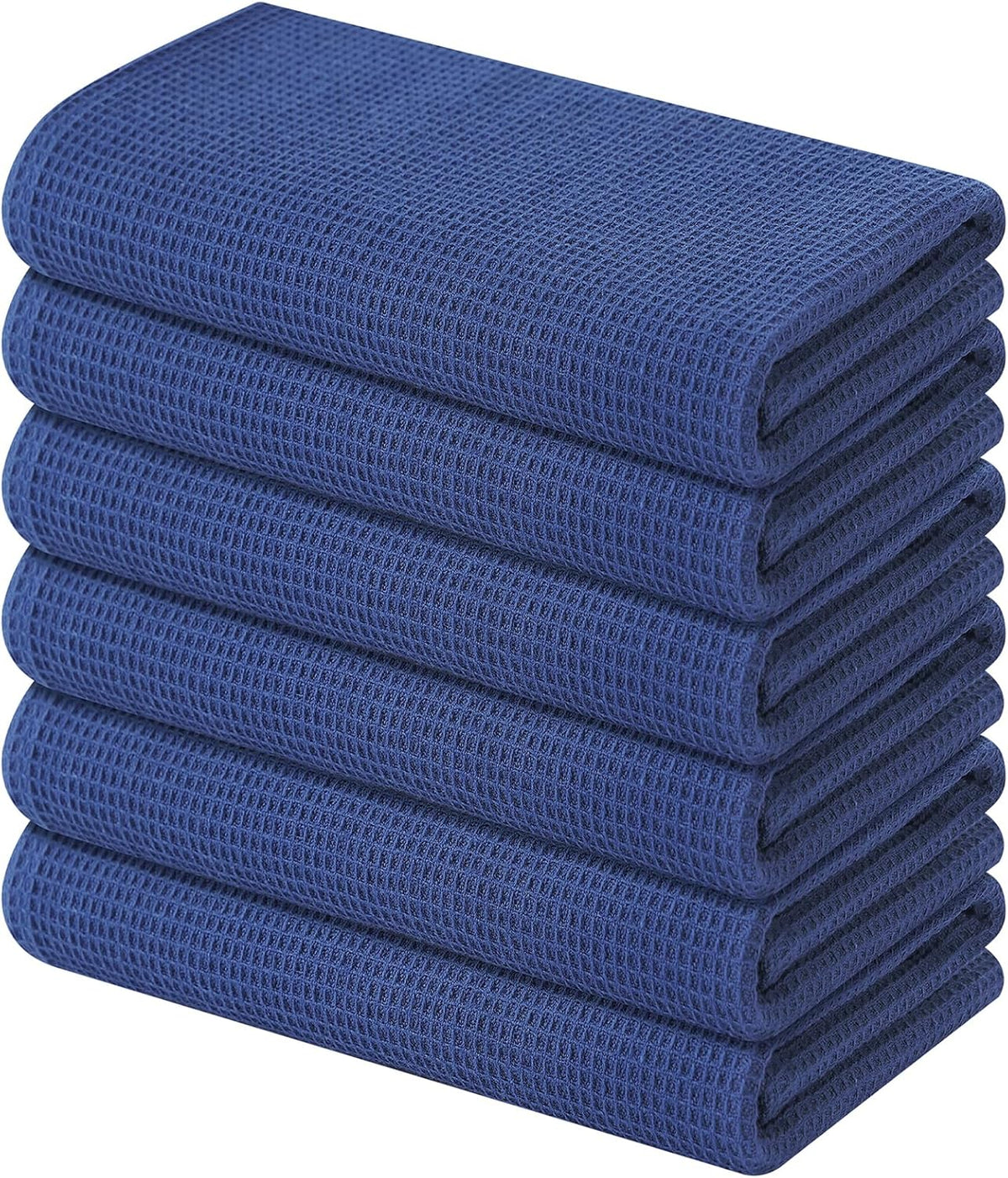 Homaxy 100% Cotton Waffle Weave Kitchen Towels - 6 Pack Soft and Absorbent Dish Towels - 16 x 26