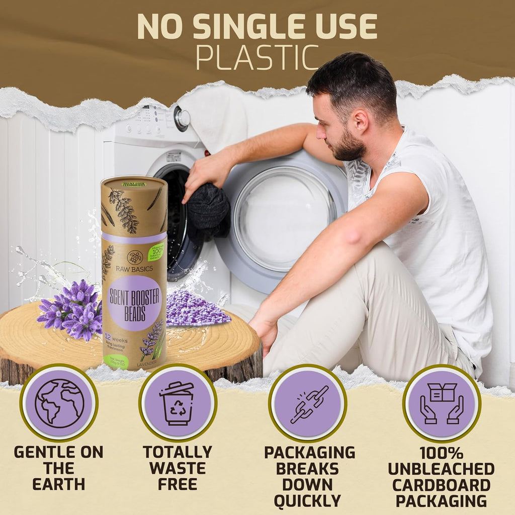 Scent Boosters for Washer, Lavender Aroma - Bulk Laundry Booster Beads and Fabric Smell Deodorizer