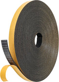 32Feet Weather Stripping (1/2 Inch X 1/16 Inch) Door Seal Strip, Strong Adhesive, Lightproof