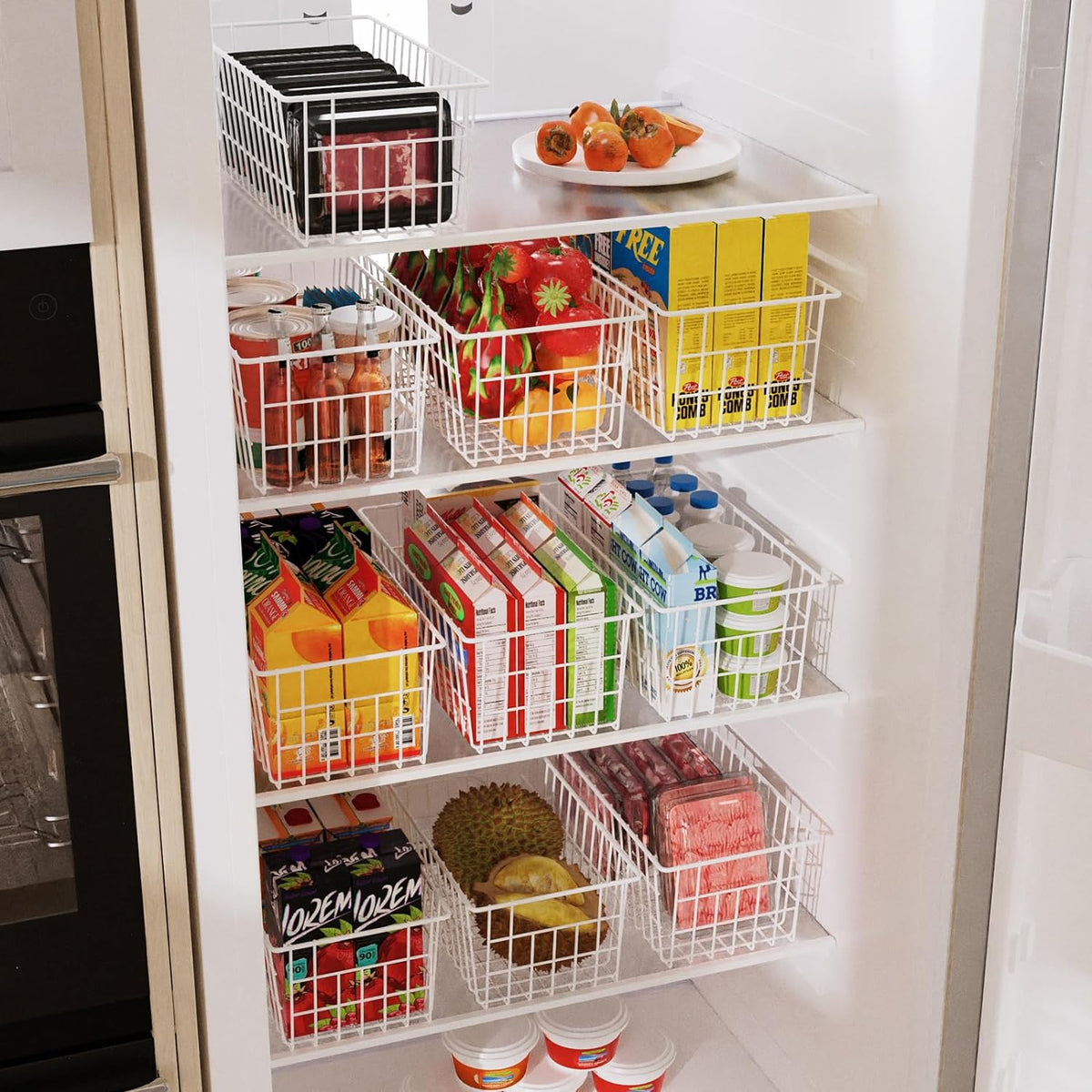 Orgneas Freezer Organizer Bins, Upright Freezer Basket Drawer Organizer Bins, Better Air