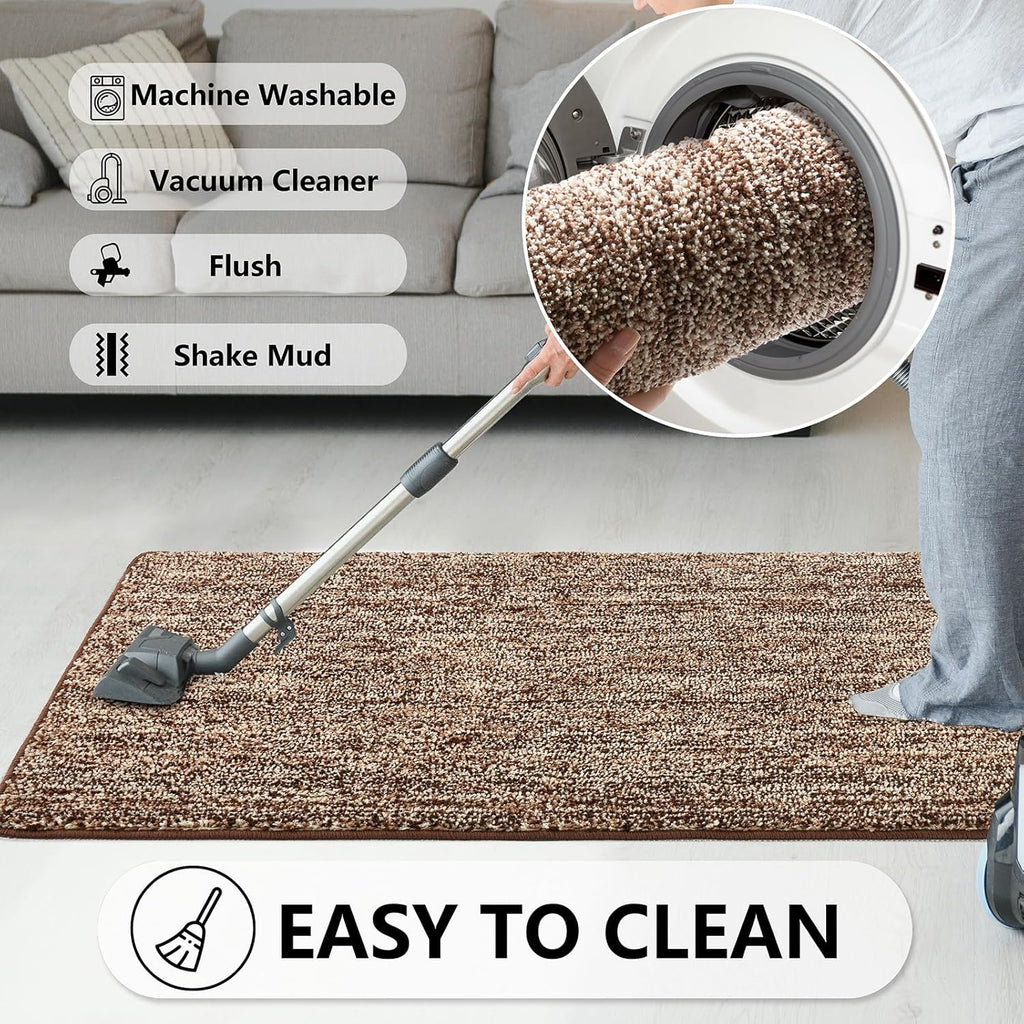 REFETONE Indoor Doormat, Front Door Mat 20"x32" Absorbent Rubber Backing Non Slip Door Mats