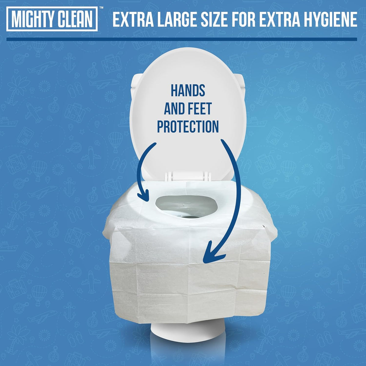Toilet Seat Covers Flushable - Upgraded XL Size| Biodegradable Paper Covers for Adults, Kids