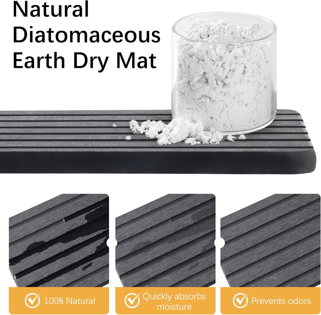 Sponge Holder for Kitchen Sink,Sink Caddy Organizers with Stone Drying Tray, Kitchen Sink Organizer