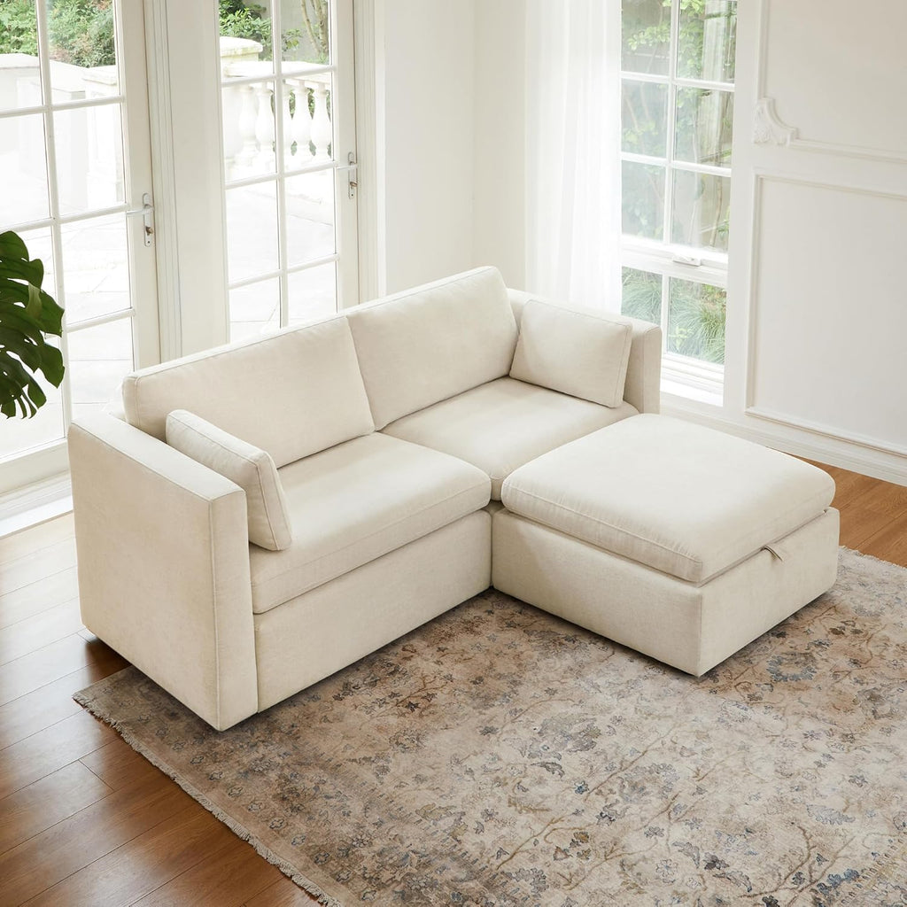 CHITA Modular Sectional Sofa, FSC Certified L Shaped Couch with Reversible Chaise, Modular
