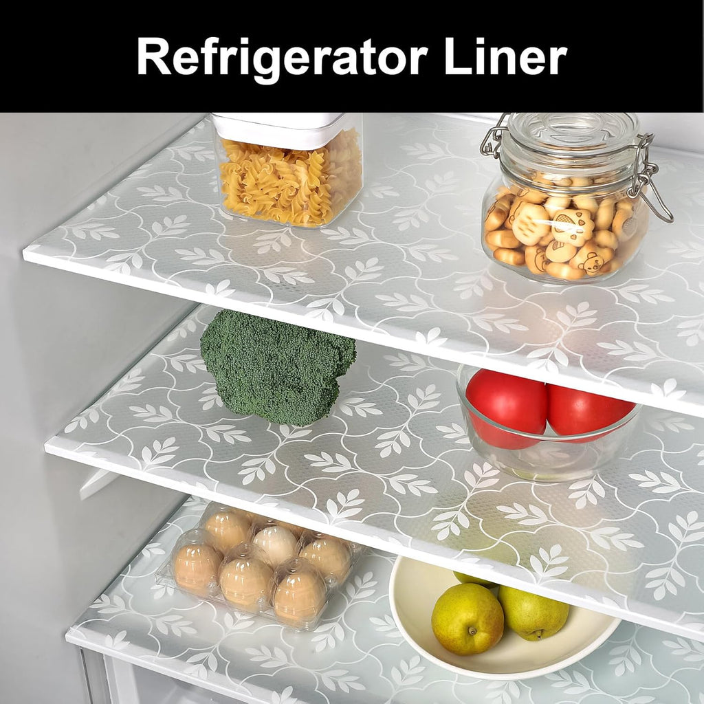 Cooyes Shelf Liners for Kitchen Cabinets Waterproof & Oil-Proof Kitchen Cupboard Mats Non-Slip