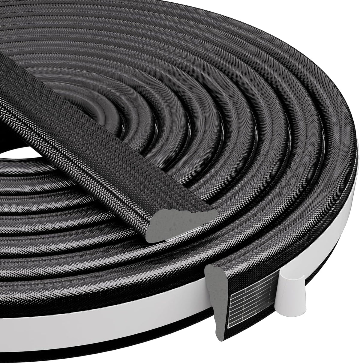 Wedge-Shape Window Weather Stripping Door Frame Seal Strip 196” Black,Upgrade Black