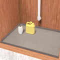 URMONA Waterproof Silicone Under Sink Mat 37'' x 22'' Shelf Liner for Kitchen and Bathroom, Cabinet
