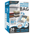 Cozy Essential Vacuum Storage Bags, 80% Compression Vacuum Seal Space Saver Plastic Packaging Bags