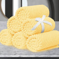 VOOVA & MOVAS Washcloths 6 Pack, 13"x13" - 100% Cotton | Lightweight | Thick | Quick Dry | Soft |