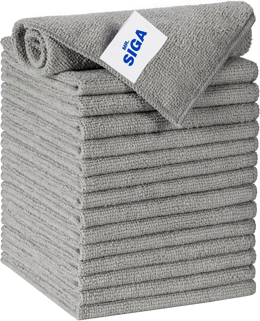 MR.SIGA Microfiber Cleaning Cloth, All-Purpose Microfiber Towels, Streak Free Cleaning Rags, Pack