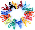 Riveda 30 Pack Assorted Chip Bag Clips Utility - PVC 2 Inch Coated Colorful Sealer for Sealing Food
