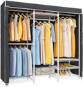 VIPEK V5C Covered Clothes Rack Heavy Duty Portable Closet Wardrobe, Freestanding White Metal
