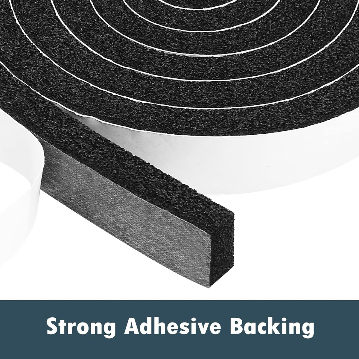 YIJUHOU Weather Stripping Door Seal Window Air Conditoner Insulation Foam Seal Tape Black Open Cell