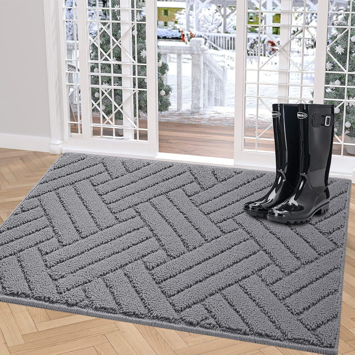 Door Mat Indoor Doormat, Entryway Rug Door Mats Non-Slip Rubber Backing,Heavy Duty Low-Profile