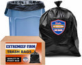 Veska 33 Gallon Trash Bags, (Huge 100 Bags w/Ties) Large Black Garbage Bags 30 Gallon, 32 Gallon
