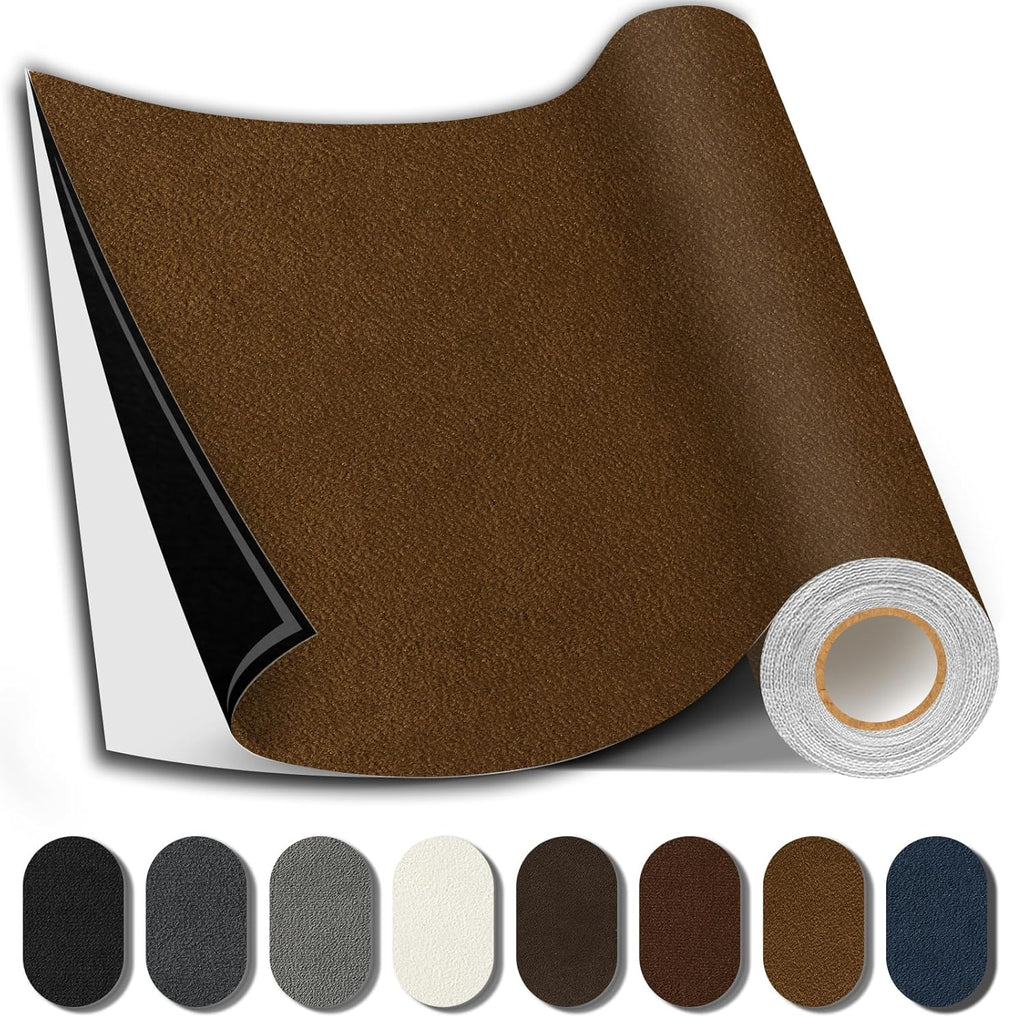 Suede Repair Patch, 17X158 Inch Fabric Large Repair Tape, Self-Adhesive Patches for Furniture