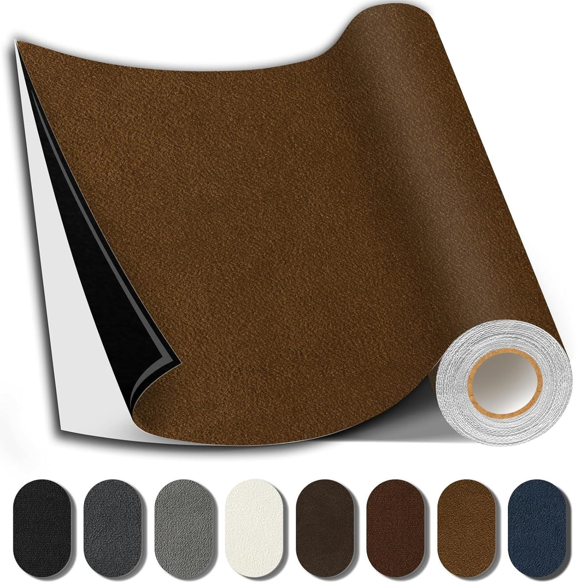 Suede Repair Patch, 17X158 Inch Fabric Large Repair Tape, Self-Adhesive Patches for Furniture