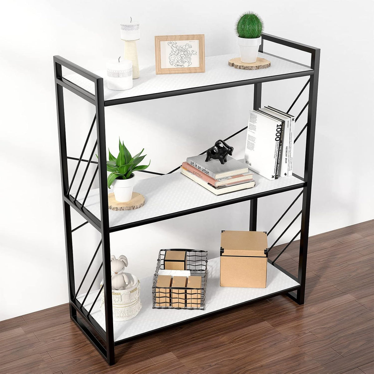 Shelf Liner for Kitchen Cabinets White Liner Waterproof & Oil-Proof Refrigerator Liners Cupboard