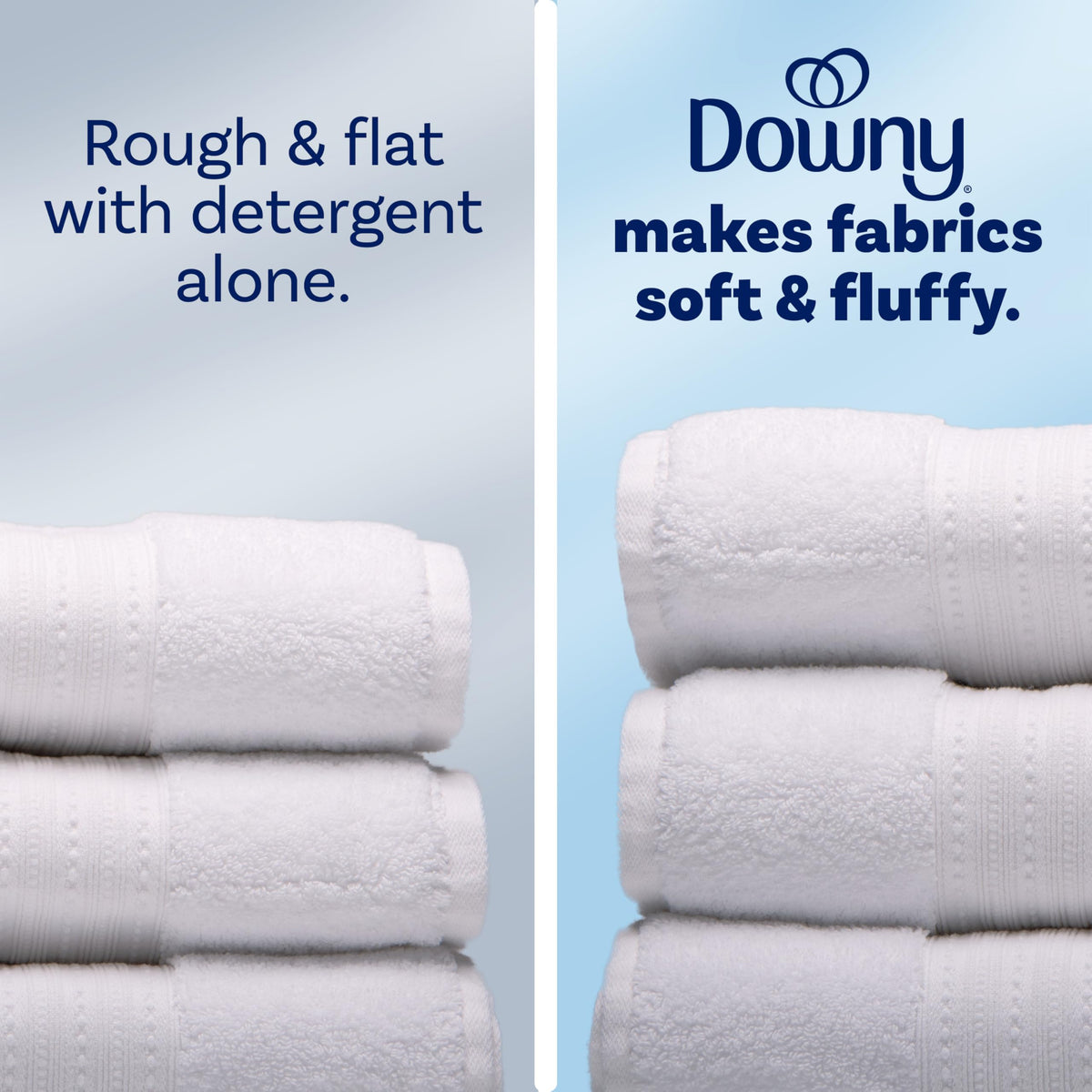 Downy Soft, 2 in 1 Soft and Fresh Liquid Fabric Softener, Cool Cotton, 140 fl oz, 190 Loads, Fabric