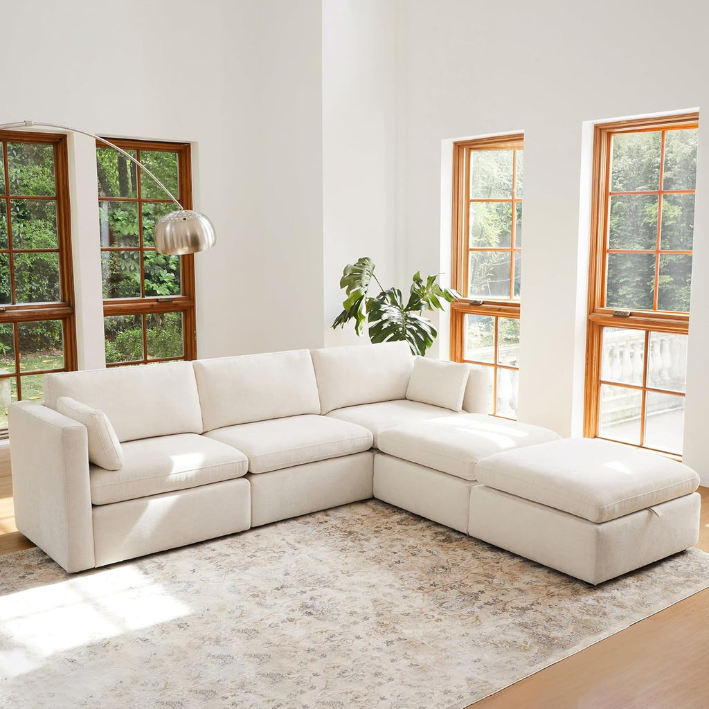 CHITA Oversized Modular Cloud Sectional Sofa, FSC Certified U Shaped Sectional Couches for Living