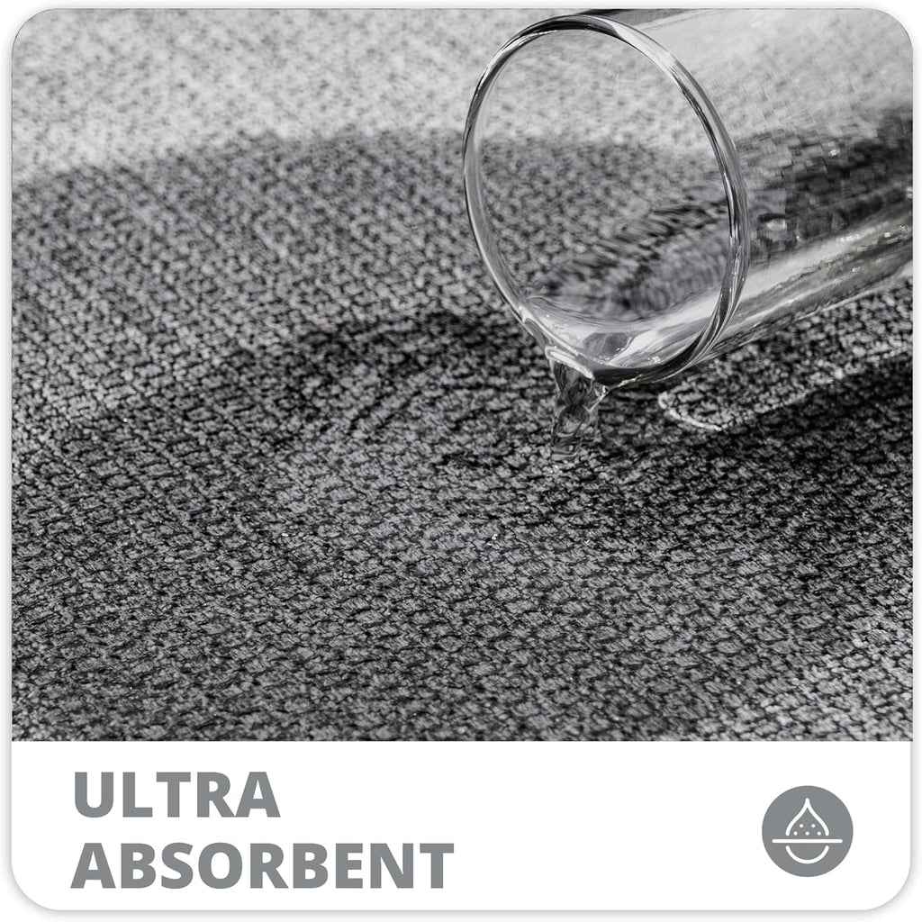 Bathroom Rugs Set 2 Pieces,Thin Bathroom Mats,Toilet Rugs,Quick Dry,Non-Slip,Machine Washable,Low