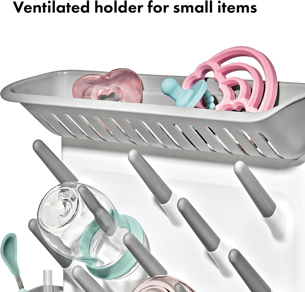 OXO Tot Expandable Drying Rack – Space-Saving Drying Rack | Newborn and Baby Essentials |