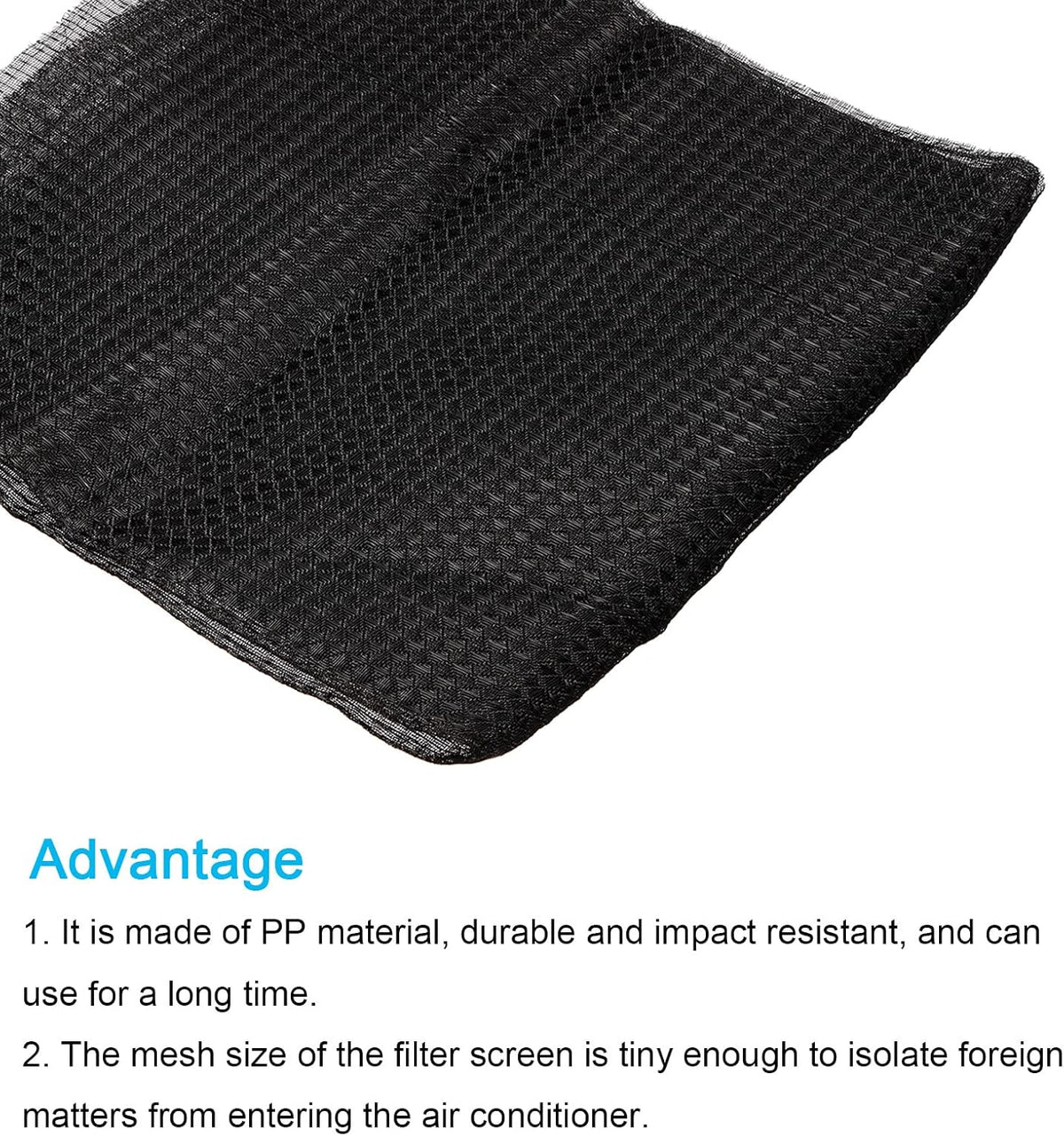PATIKIL 47.2" x 23.6" Air Conditioner Air Filter Material, Plastic Dustproof Filtering Mesh Screen