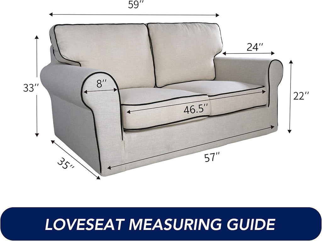 PureFit Reversible Quilted Sofa Cover, Water Resistant Medium Slipcover Furniture Protector