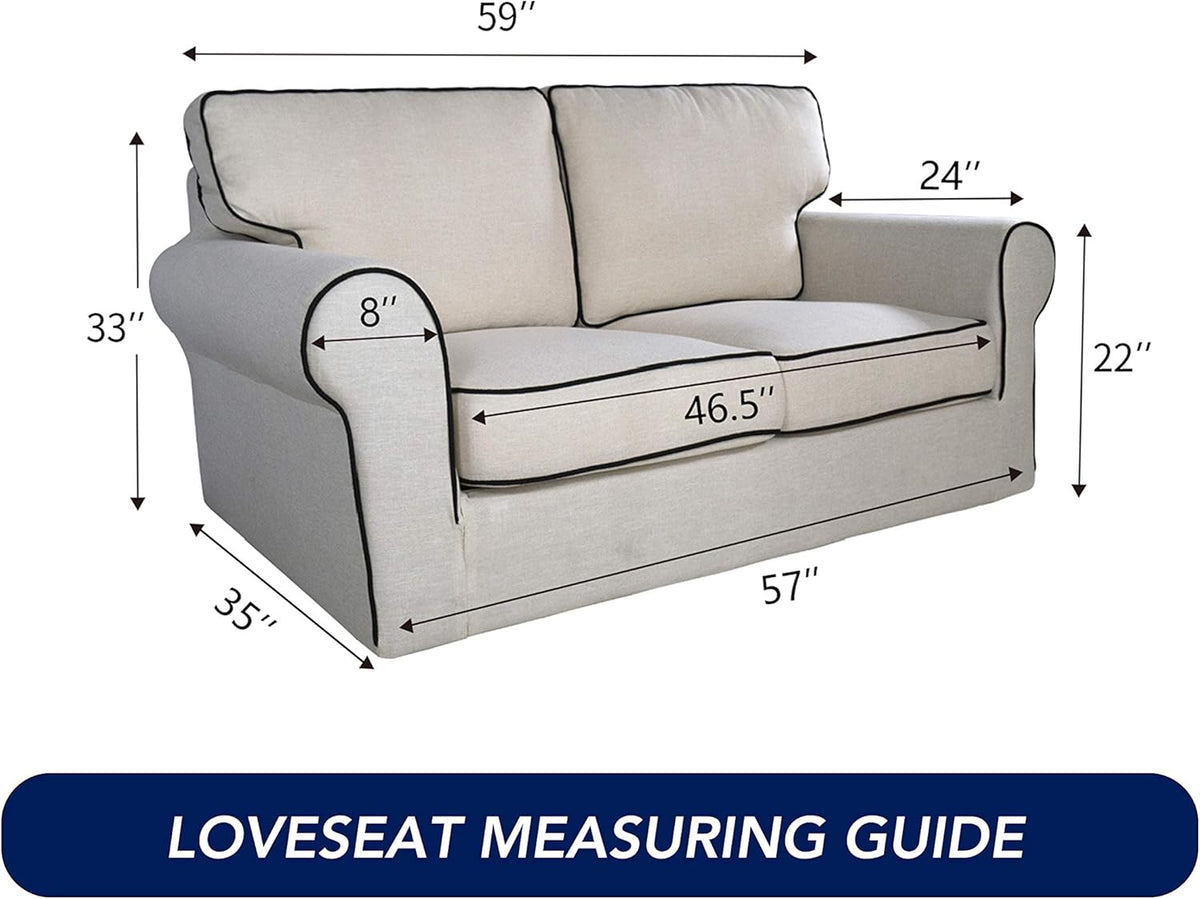 PureFit Reversible Quilted Sofa Cover, Water Resistant Medium Slipcover Furniture Protector