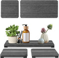 3PCS Water Absorbing Stone Tray, DryingNeat Diatomite Stone Sink Tray, Instant Dry Sink Coasters