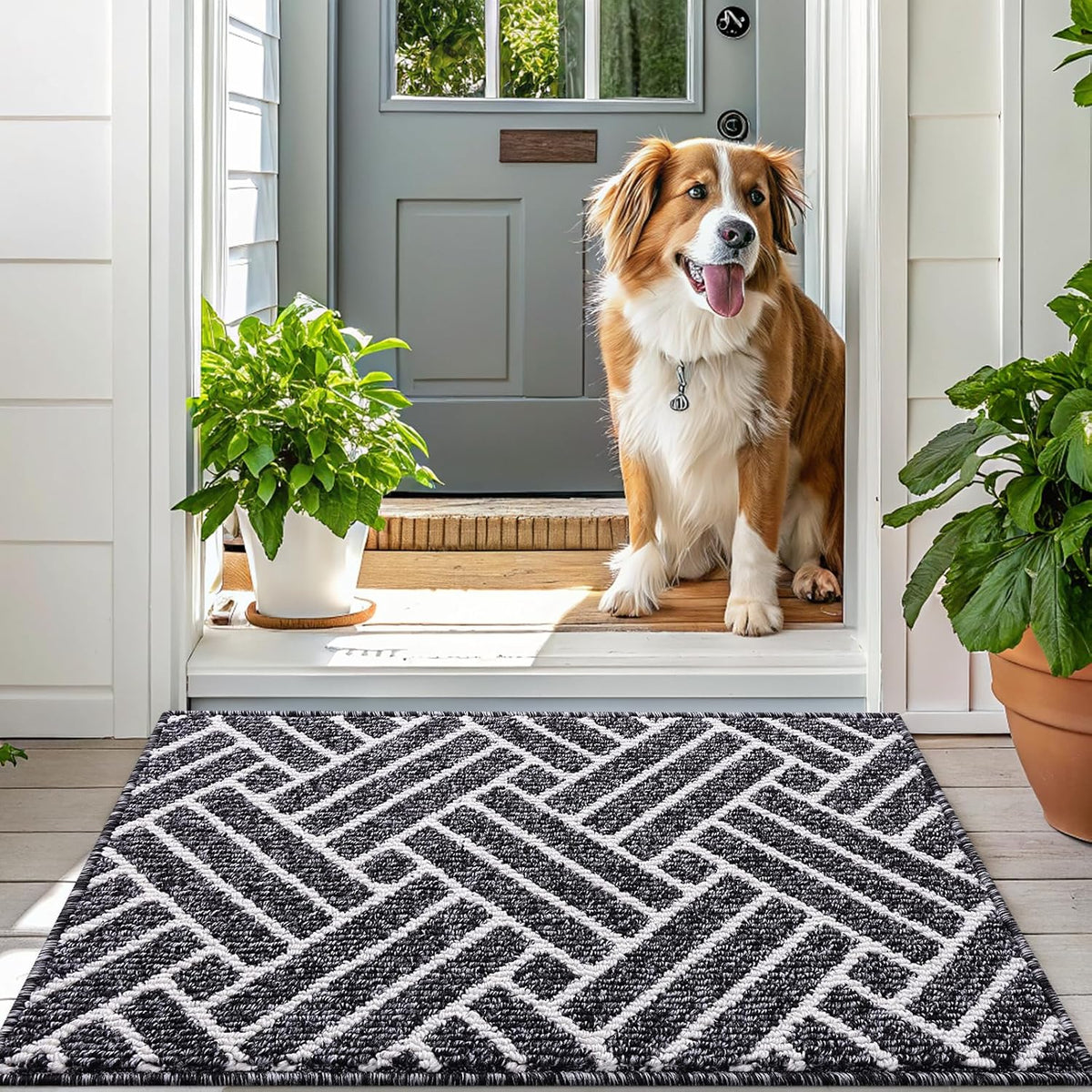 OLANLY Indoor Door Mat, 40x32 Inch, Dirt Resistant and Absorbent, Non-Slip Rubber Backing Floor