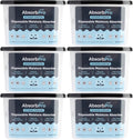 Moisture Absorber Tub with Activated Charcoal - 6-Pack - 10.5 oz Disposable Odor Eliminator Box &