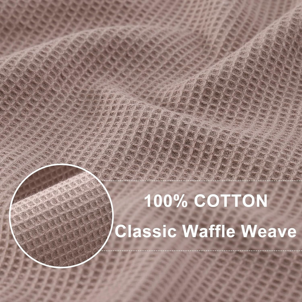 Homaxy 100% Cotton Waffle Weave Dish Cloths - 6 Pack Soft and Absorbent Dish Towels - 12 x 12