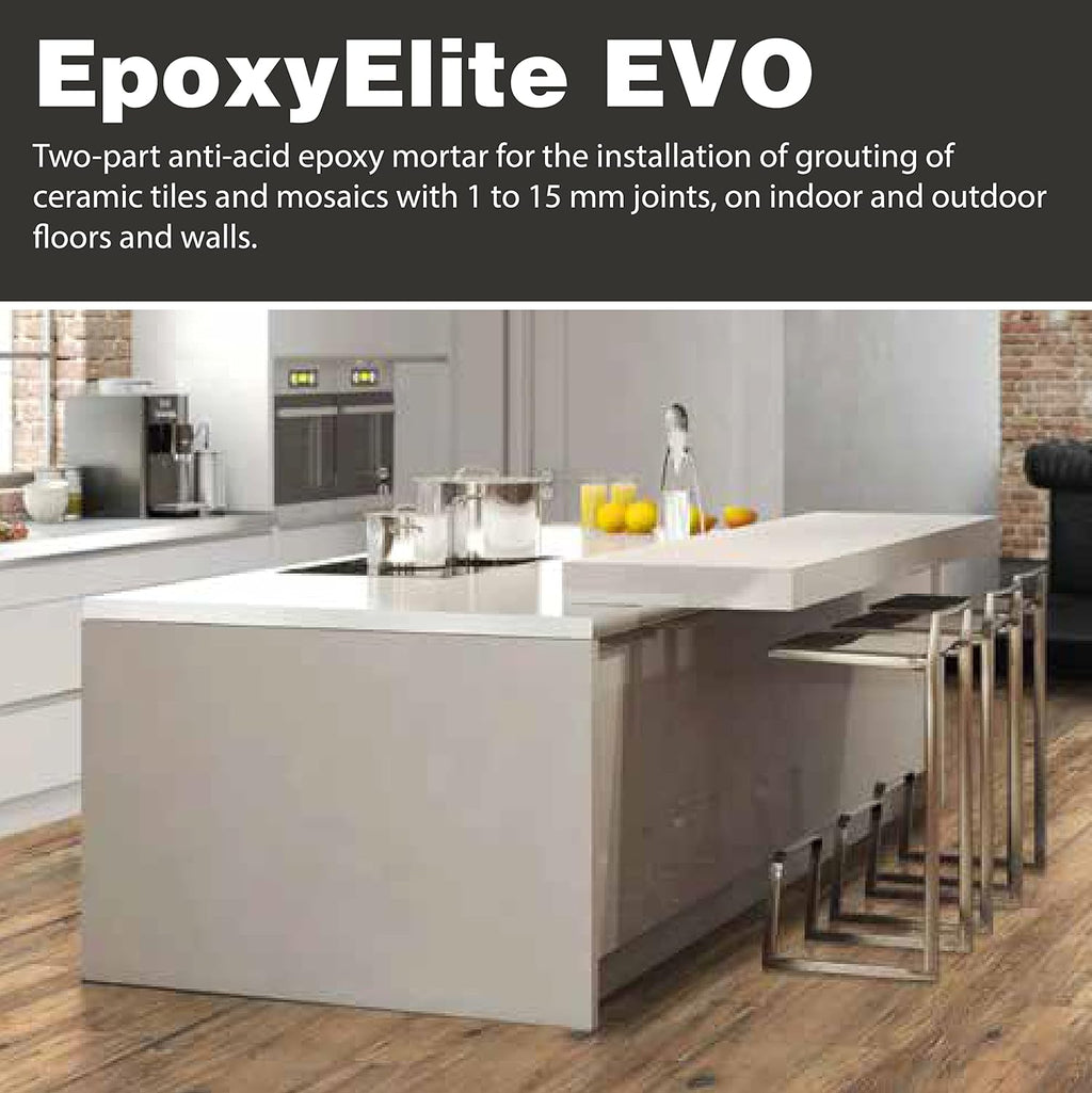 The Tile Doctor EpoxyElite EVO - Litokol Epoxy Grout for Tile, Ideal for Home Office Decor &
