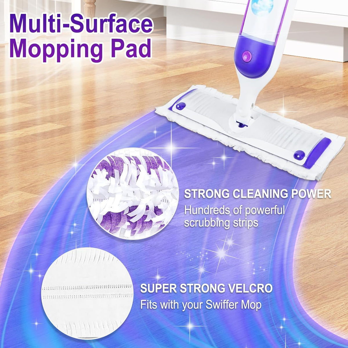 20 Count Power Mop Pads Refills for Swiffer Power Mop Pads,Compatible with Swiffer Power Mop