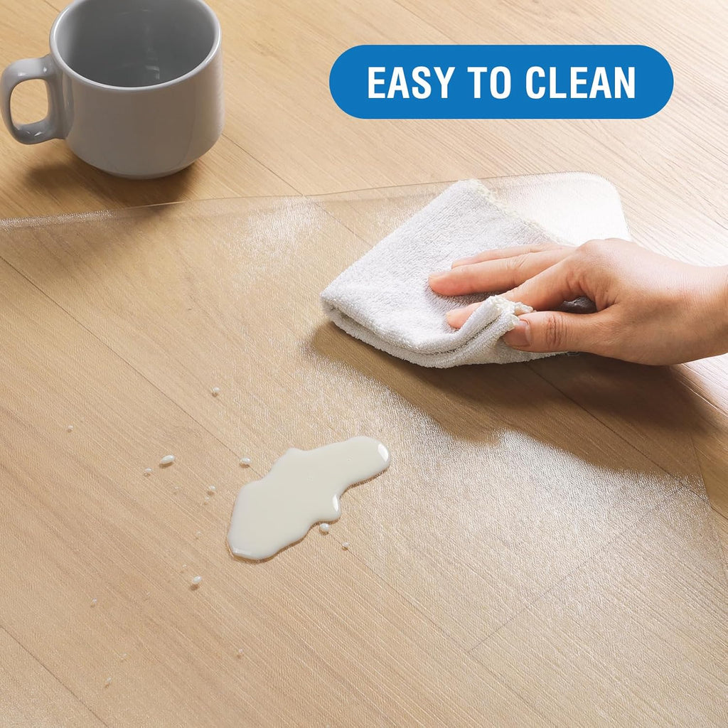 Clear Chair Mat, 75" x 60" Large Chair Mat for Hard Floors, Anti-Slip Desk Mat for Rolling Chair
