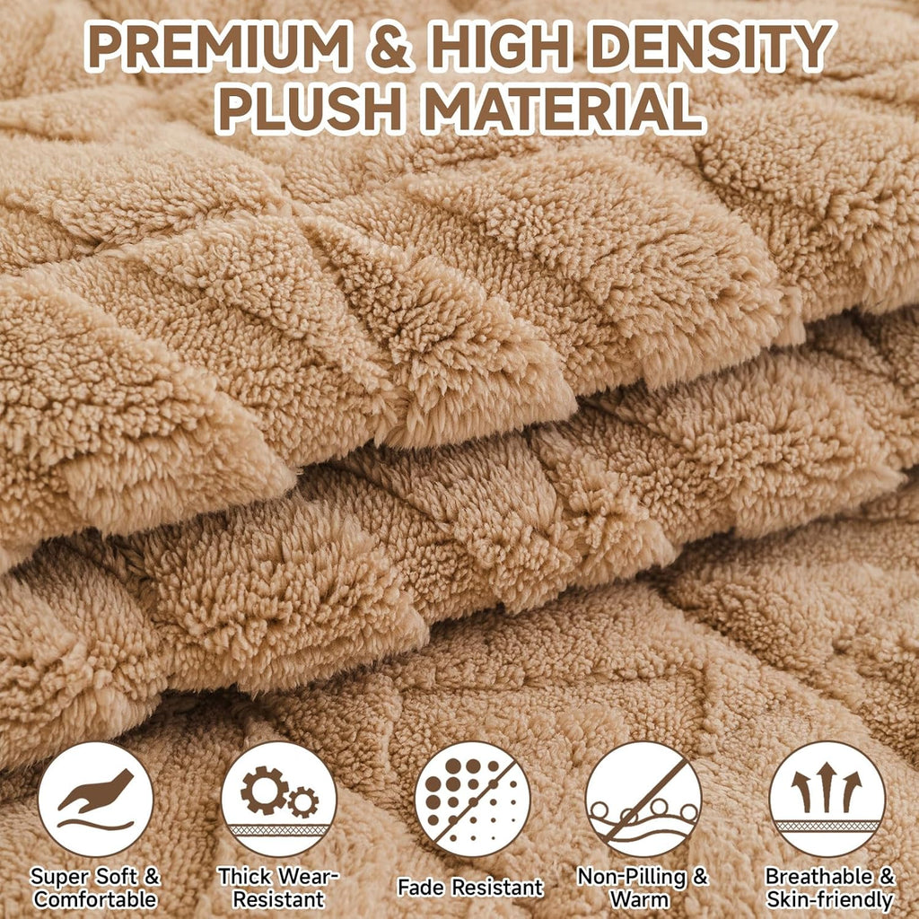 OTOB Couch Covers for 3 Cushion Couch Sofa Pet Friendly, Washable & Non Slip Geometric Jacquard
